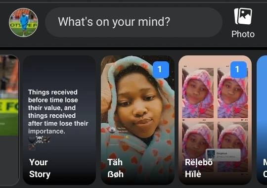 Birthday memory photo